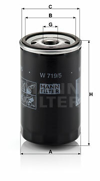 Filtr oleju W 719/5 MANN-FILTER MANN+HUMMEL GMBH