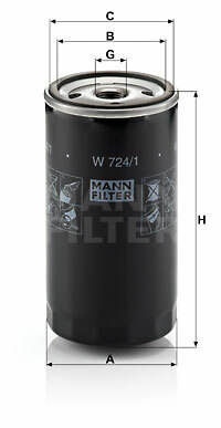 Filtr oleju W 724/1 MANN-FILTER MANN+HUMMEL GMBH
