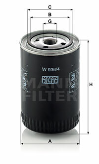 Filtr W 936/4 MANN-FILTER MANN+HUMMEL GMBH