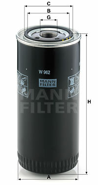 Filtr W 962 MANN-FILTER MANN+HUMMEL GMBH