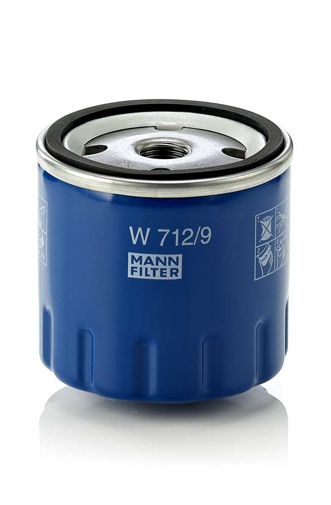 Filtr oleju do Citroena, W 712/9, MANN-FILTER MANN+HUMMEL GMBH w ofercie sklepu e-autoparts.pl 