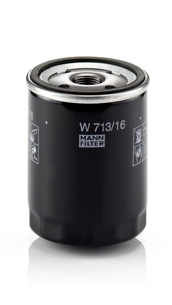 Filtr oleju do Fiata, W 713/16, MANN-FILTER MANN+HUMMEL GMBH w ofercie sklepu e-autoparts.pl 
