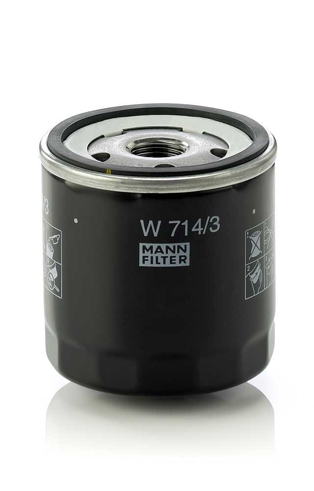Filtr oleju do Alfy, W 714/3, MANN-FILTER MANN+HUMMEL GMBH w ofercie sklepu e-autoparts.pl 