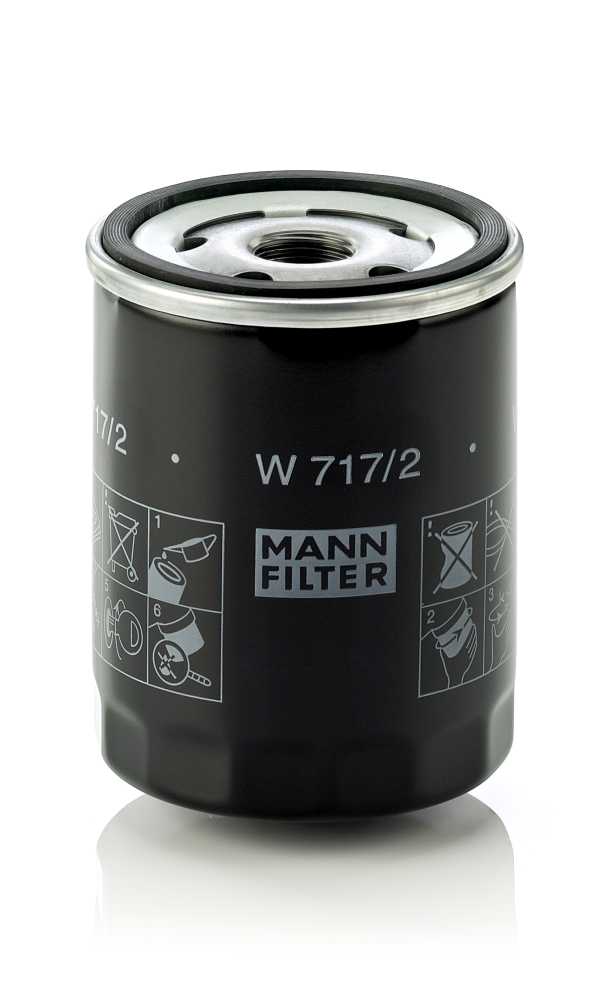 Filtr oleju do Alfy, W 717/2, MANN-FILTER MANN+HUMMEL GMBH w ofercie sklepu e-autoparts.pl 