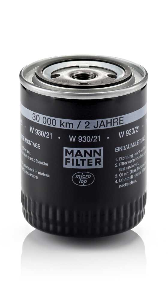 Filtr oleju do Audi, W 930/21, MANN-FILTER MANN+HUMMEL GMBH w ofercie sklepu e-autoparts.pl 