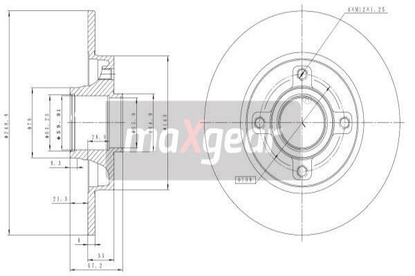 Tarcza hamulcowa 19-1277 MAXGEAR