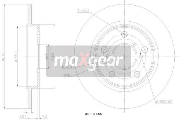 Tarcza hamulcowa 19-1869 MAXGEAR