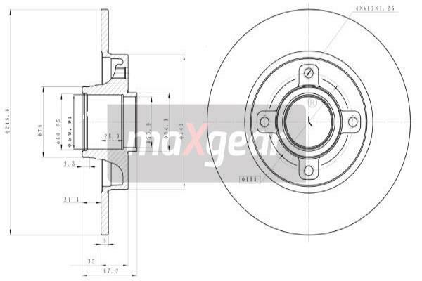 Tarcza hamulcowa 19-1909 MAXGEAR