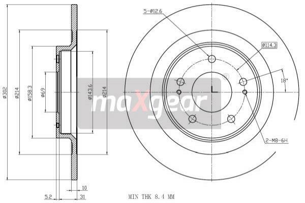 Tarcza hamulcowa 19-3242 MAXGEAR