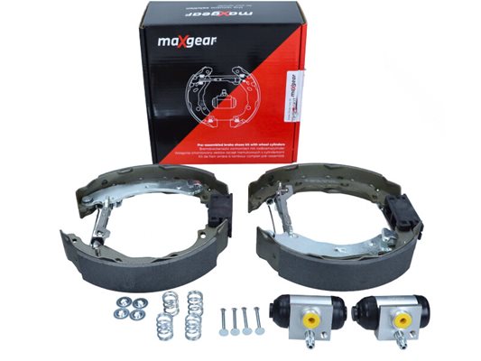 ZESTAW SZCZĘK HAM. PEUGEOT 208/301 1,0-1,6 12-  FAST KIT KPL. Z CYLINDERKAMI MAXGEAR 19-5661KIT