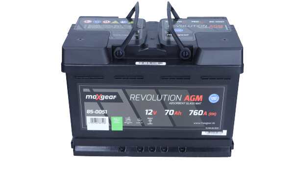 AKUMULATOR 12V 70AH/760A L-  278X175X190 AGM do BMW, 85-0051, MAXGEAR w ofercie sklepu e-autoparts.pl 