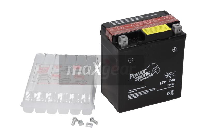 Akumulator, AKUMULATOR MOTO. 12V 7AH/95A P+ (WYM:114X71X129)+KWAS, 85-9004, MAXGEAR w ofercie sklepu e-autoparts.pl 