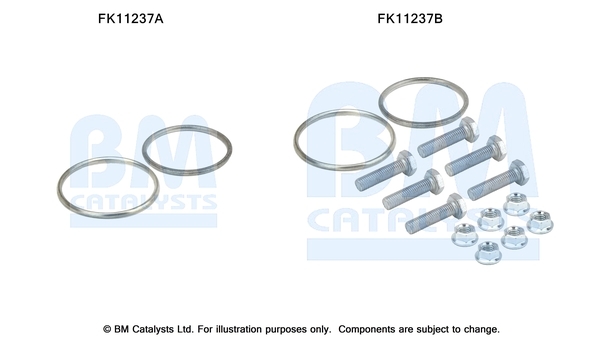 zestaw montażowy, filtr sadzy / filtr cząstek stałych FK11237 BM CATALYSTS