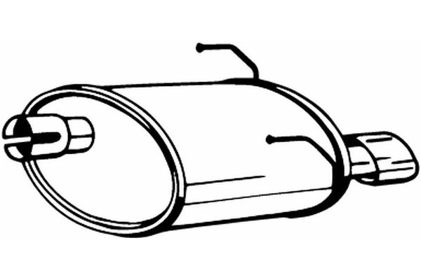 Tłumik układu wydechowego tył  do Fiata, 148-219, BOSAL INTERNATIONAL N.V. w ofercie sklepu e-autoparts.pl 