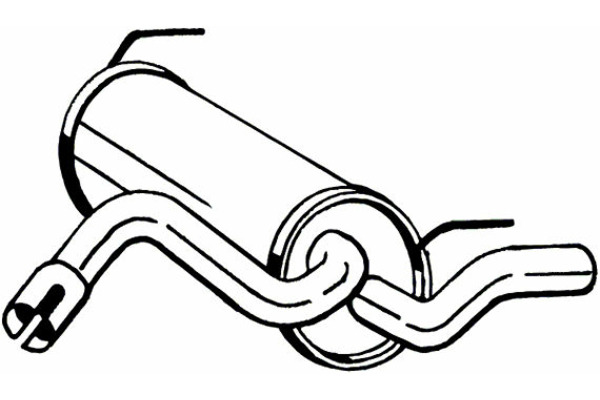 Tłumik układu wydechowego tył  185-499 BOSAL INTERNATIONAL N.V.