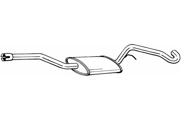 Tłumik układu wydechowego środkowy  do Forda, 284-813, BOSAL INTERNATIONAL N.V. w ofercie sklepu e-autoparts.pl 