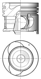 Tłok do Renault, 41813600, KOLBENSCHMIDT w ofercie sklepu e-autoparts.pl 