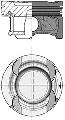 Tłok do Mercedesa, 40856600, KOLBENSCHMIDT w ofercie sklepu e-autoparts.pl 