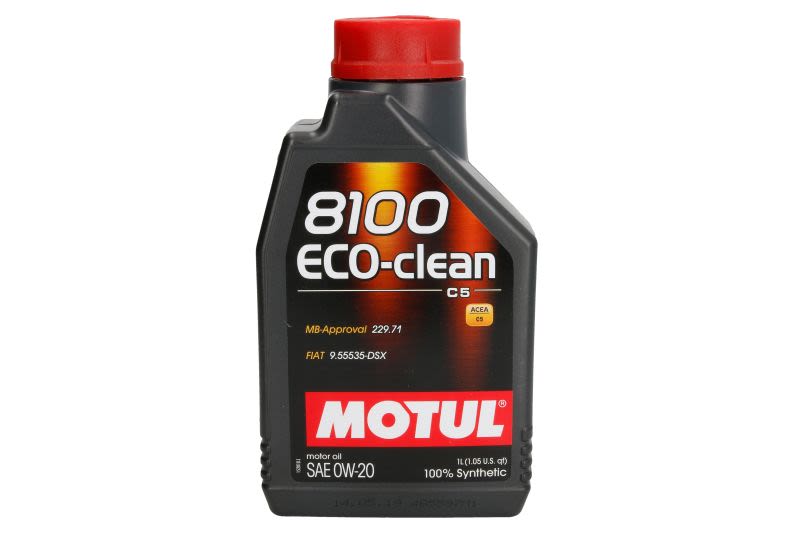 Olej silnikowy, 8100 ECO-CLEAN 0W20 do Fiata, 17011, MOTUL w ofercie sklepu e-autoparts.pl 