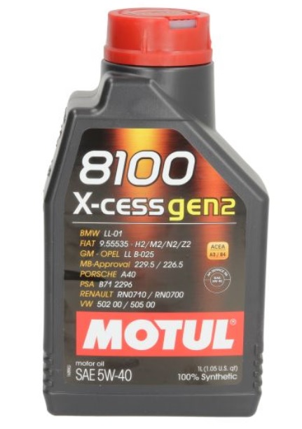 Olej silnikowy, 8100 X-CESS GEN2 5W-40 109774 MOTUL