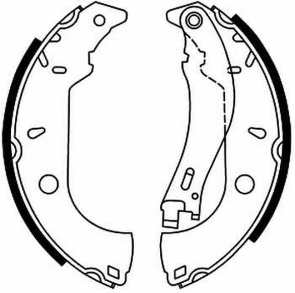 Zestaw szczęk hamulcowych do Fiata, C0F007ABE, ABE w ofercie sklepu e-autoparts.pl 