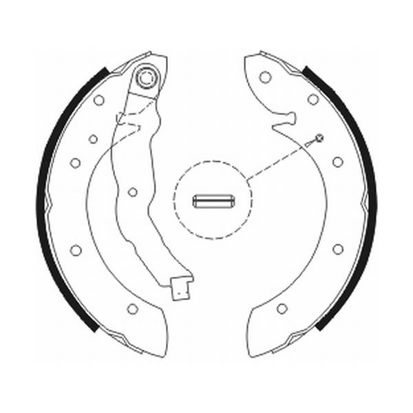 Zestaw szczęk hamulcowych do Renault, C0R011ABE, ABE w ofercie sklepu e-autoparts.pl 