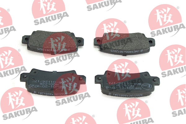 Klocki hamulcowe - komplet 601-20-3720 SAKURA