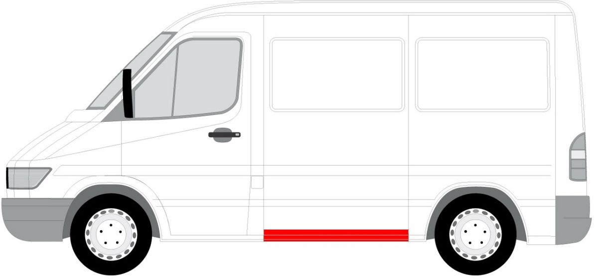 Ściana boczna do Mercedesa, 6505-06-3546003P, BLIC w ofercie sklepu e-autoparts.pl 