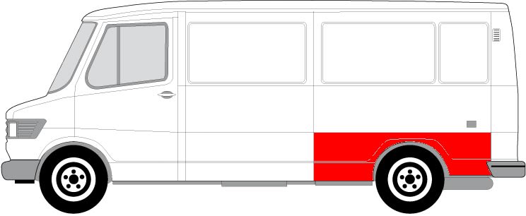 Panel błotnika wewnętrznego do Mercedesa, 6504-03-3545593P, BLIC w ofercie sklepu e-autoparts.pl 