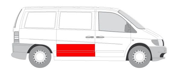 Obudowa drzwi do Mercedesa, 6508-01-3541151P, BLIC w ofercie sklepu e-autoparts.pl 