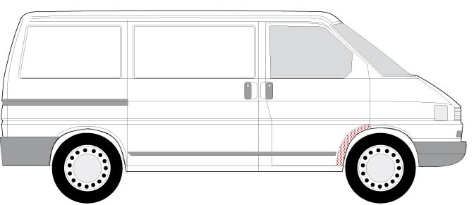 Panel błotnika wewnętrznego do VW, 6504-03-9558424P, BLIC w ofercie sklepu e-autoparts.pl 