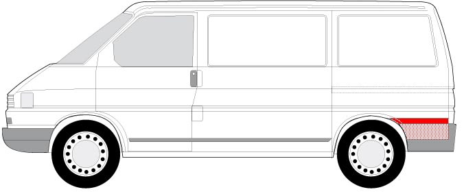 Panel błotnika wewnętrznego do VW, 6504-03-9558573P, BLIC w ofercie sklepu e-autoparts.pl 