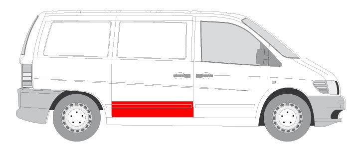 Obudowa drzwi do Mercedesa, 6508-01-3541150P, BLIC w ofercie sklepu e-autoparts.pl 