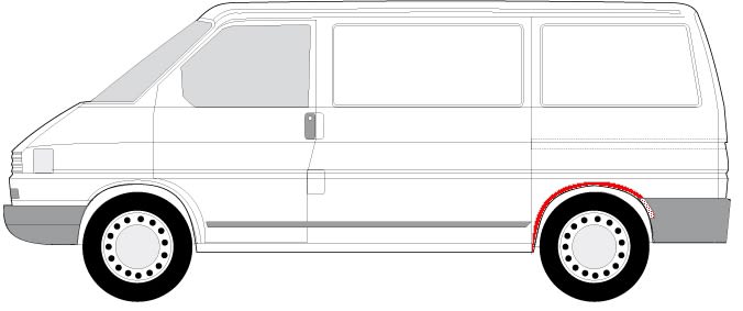 Panel błotnika wewnętrznego do VW, 6504-03-9558551P, BLIC w ofercie sklepu e-autoparts.pl 