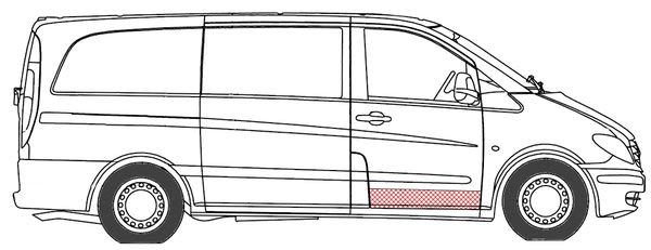 Obudowa drzwi do Mercedesa, 6015-00-3542132P, BLIC w ofercie sklepu e-autoparts.pl 
