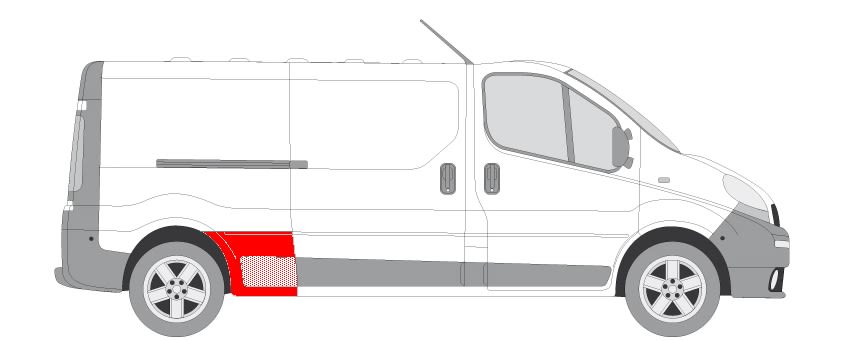 Panel błotnika wewnętrznego do Renault, 6504-03-6061582P, BLIC w ofercie sklepu e-autoparts.pl 