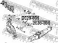 Śruba do regulacji pochylenia koła do Jeepa, 2029-001, FEBEST w ofercie sklepu e-autoparts.pl 