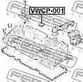 Pierścień uszczelniający, wtryskiwacz do VW, VWCP-001, FEBEST w ofercie sklepu e-autoparts.pl 