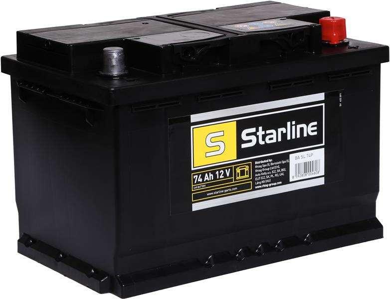 AKUMULATOR  74AH/680A     +P  12V    278X175X190 SZT STARLINE, BA SL 74P, STARLINE w ofercie sklepu e-autoparts.pl 