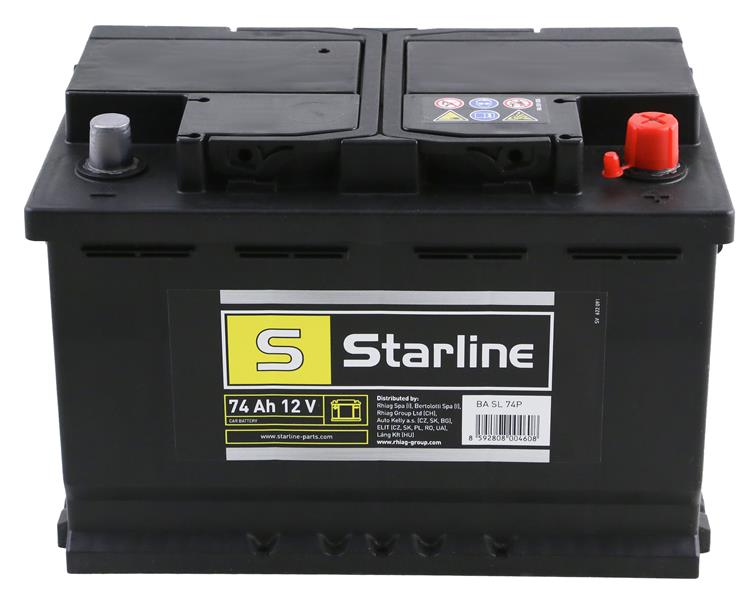 AKUMULATOR  74AH/680A     +P  12V    278X175X190 SZT STARLINE, BA SL 74P, STARLINE w ofercie sklepu e-autoparts.pl 