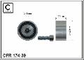 Rolka prowadząca pasek wieloklinowy , 174-39, CAFFARO w ofercie sklepu e-autoparts.pl 