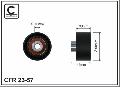 rolka prowadząca paska rozrządu do Citroena, 23-57, CAFFARO w ofercie sklepu e-autoparts.pl 