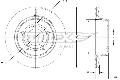 TARCZA HAMULC. BMW 3 E46  98-05 TYŁ do BMW, TX71-57, TOMEX-C w ofercie sklepu e-autoparts.pl 