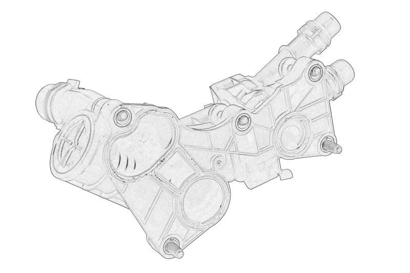 Termostat środka chłodząceg do VW, 05L 121 111N, VOLKSWAGEN w ofercie sklepu e-autoparts.pl 