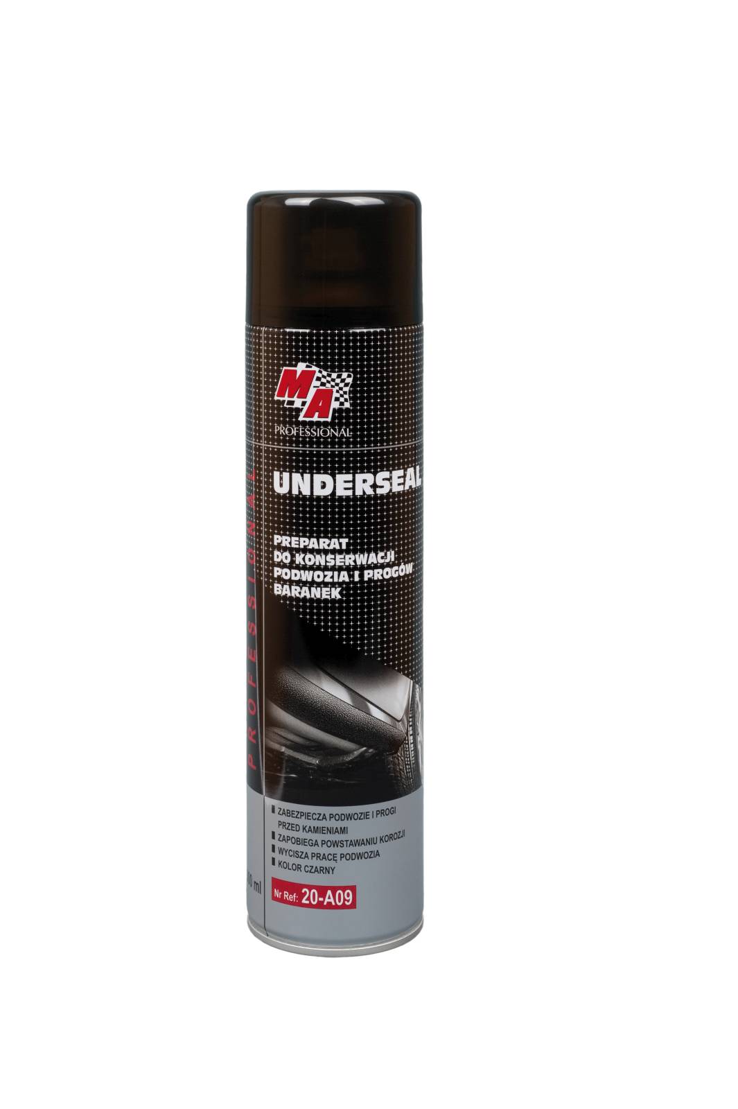 SRODEK DO KONSERWACJI SRODEK OCHRONNY KAROSERII BARANEK CZARNY SPRAY MA PROFESSIONAL  20-A09 AMTRA