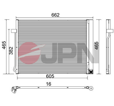 CHŁODNICA KLIMATYZACJI do BMW, 60C9083-JPN, JPN w ofercie sklepu e-autoparts.pl 