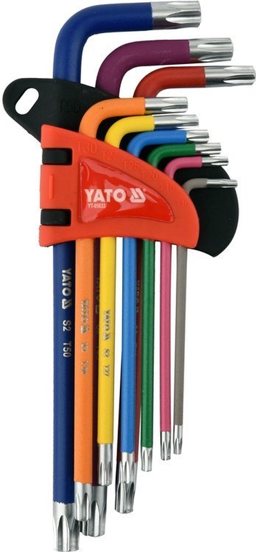 ZESTAW KLUCZY TORX T10-T50, 9 SZT., YT-05633, YATO w ofercie sklepu e-autoparts.pl 