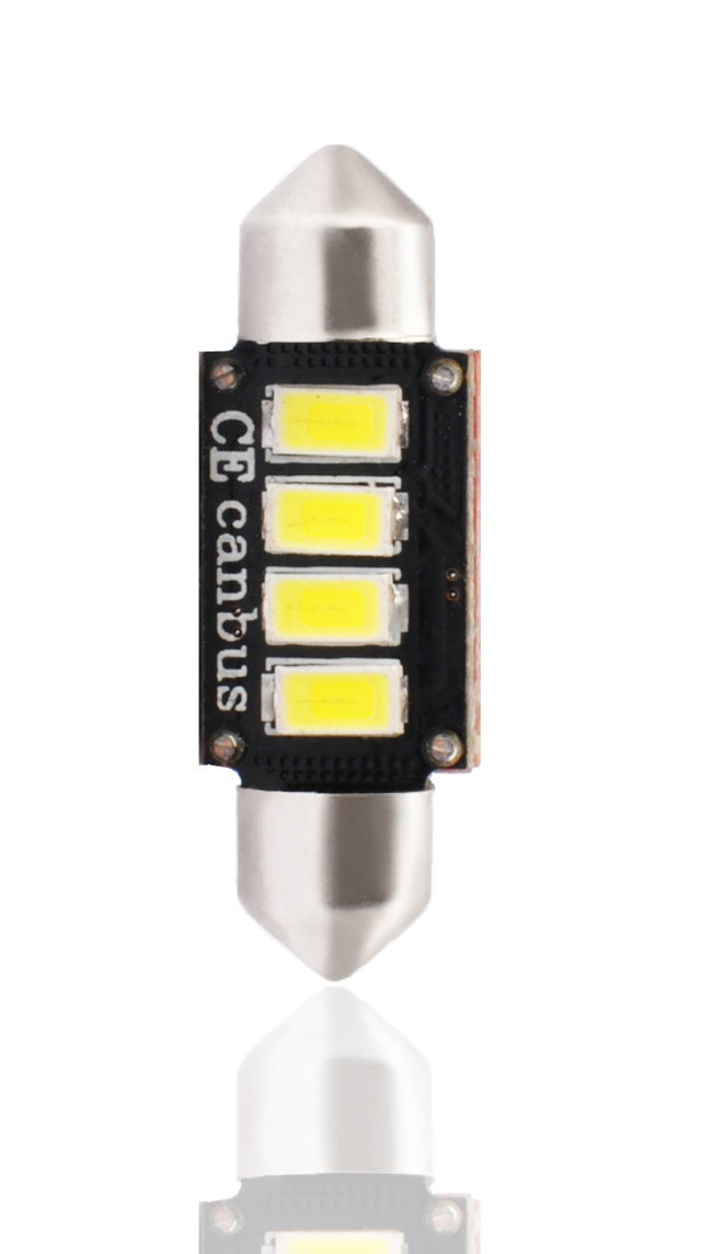 ZAROWKA LED 12V C5W 2W /RURKA/ SV8.5 (36MM) /BIALA/ 4X LED SMD5630 CANBUS BLISTER 1- , LB334W, M-TECH w ofercie sklepu e-autoparts.pl 