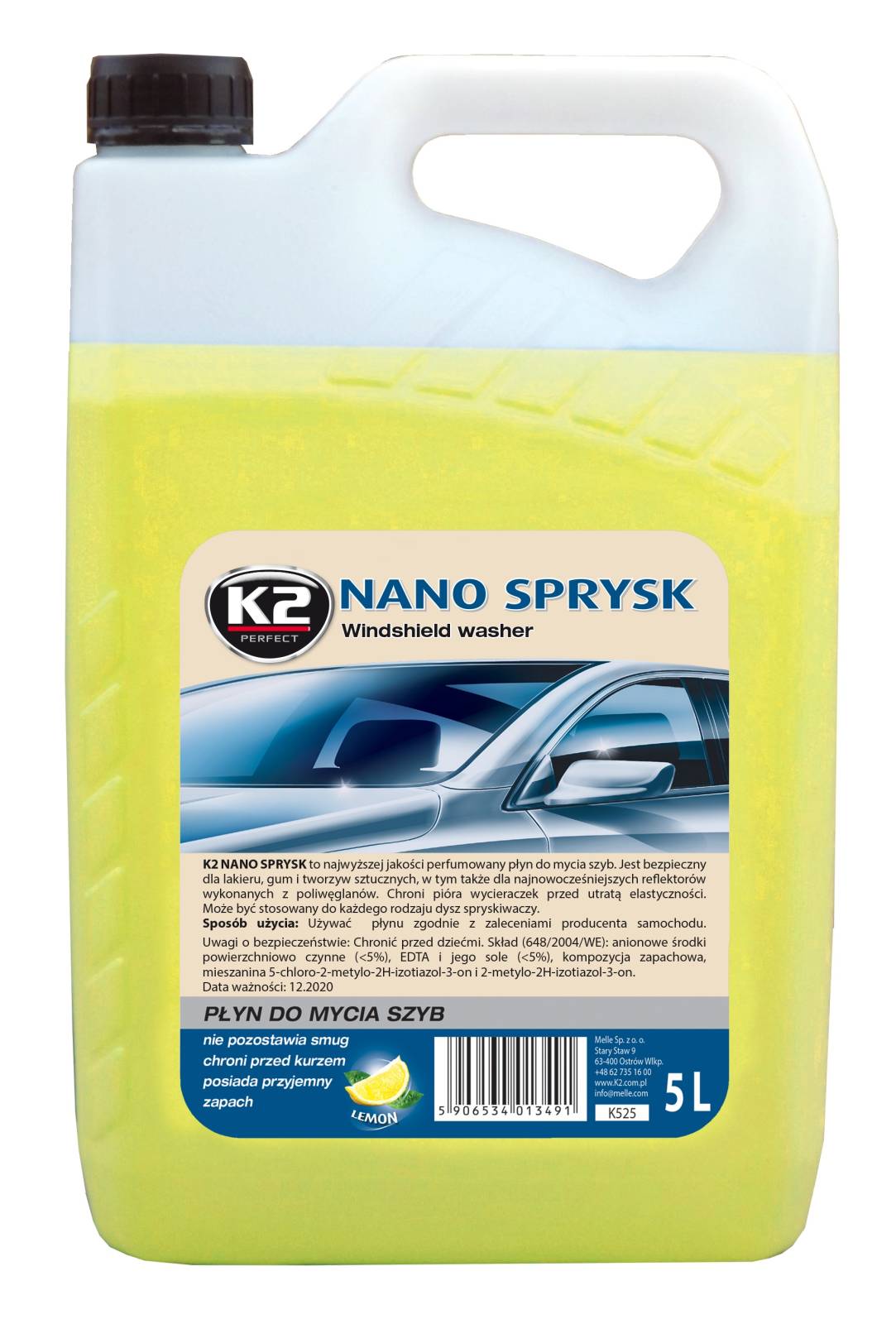 PLYN DO SPRYSKIWACZA LETNI CLAREN NANO  5L  ZAPACHOWY K2 5L INTER-GLOBAL K525 INTER-GLOBAL