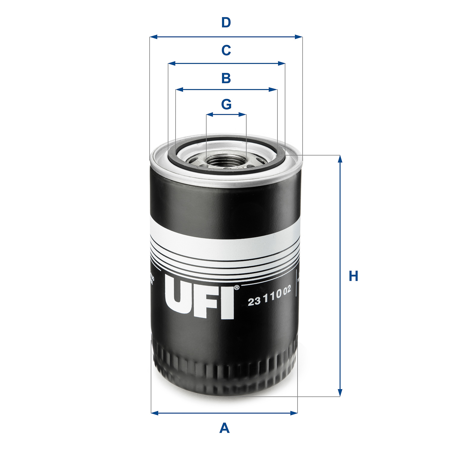 FILTR OLEJU PORSCHE SZT UFI , 23.110.02, UFI w ofercie sklepu e-autoparts.pl 